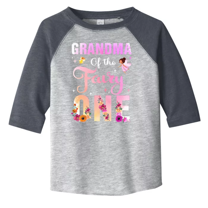 Grandma Of The Fairy One 1St Birthday Party Decoration Toddler Fine Jersey T-Shirt