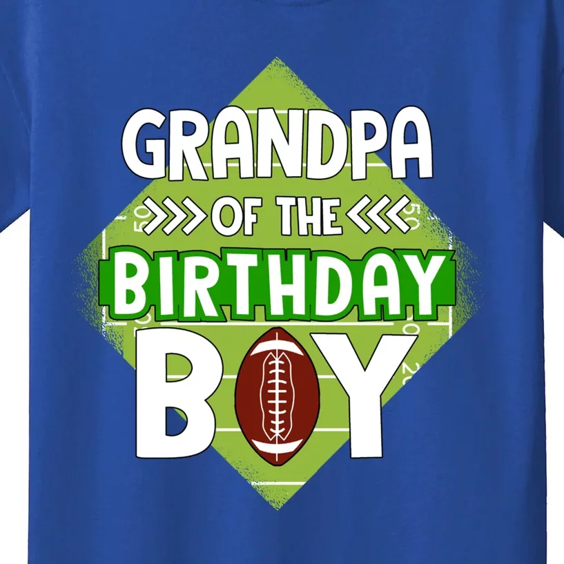 Grandpa Of The Birthday American Football Birthday Gift Kids T-Shirt