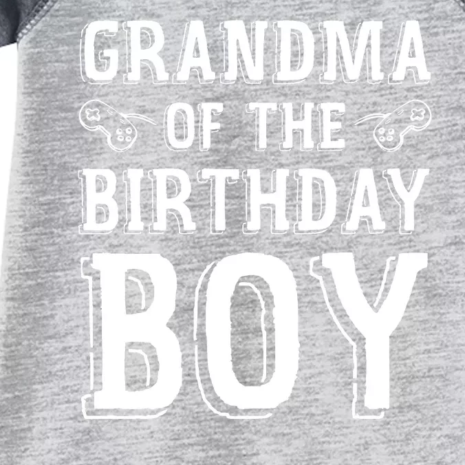 Grandma Of The Birthday Boy Celebration Infant Baby Jersey Bodysuit