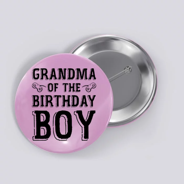 Grandma Of The Birthday Boy Celebration Button