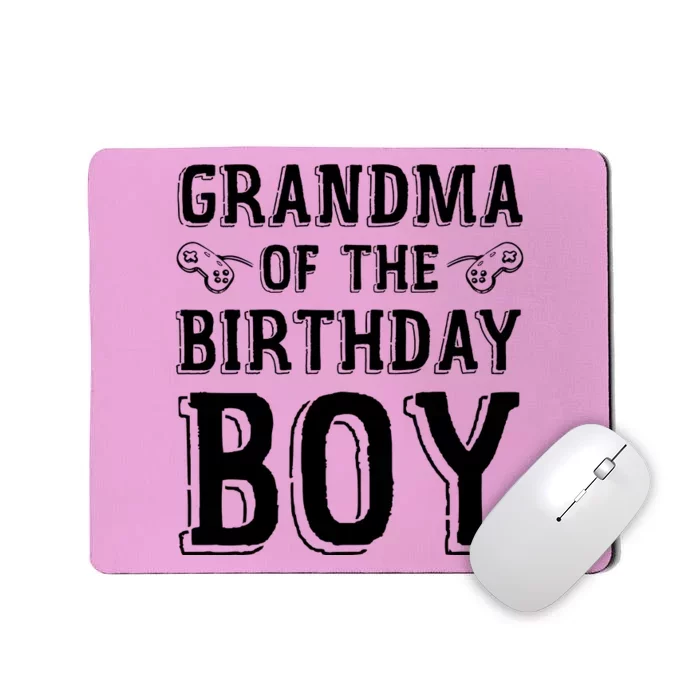 Grandma Of The Birthday Boy Celebration Mousepad