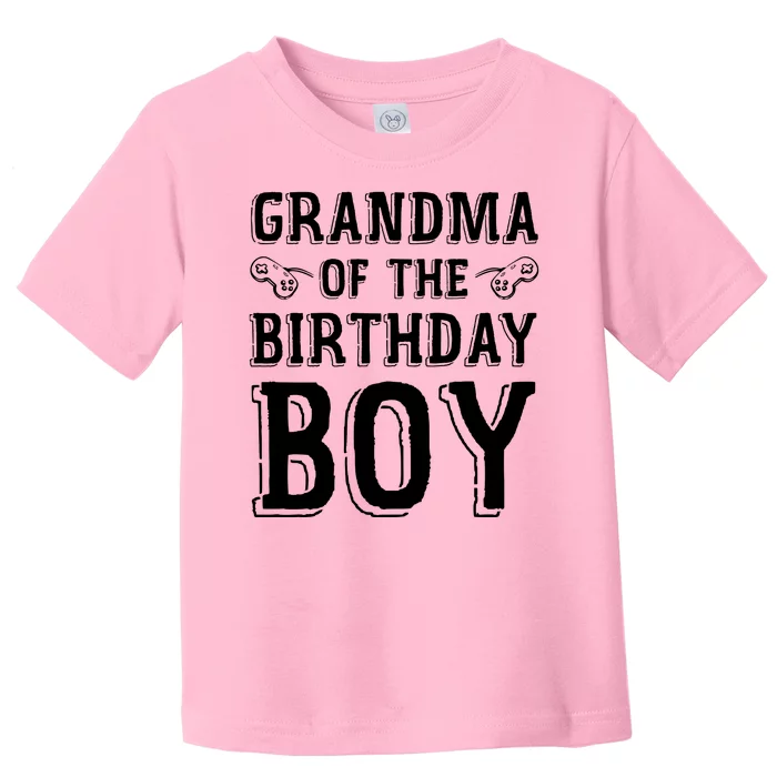 Grandma Of The Birthday Boy Celebration Toddler T-Shirt