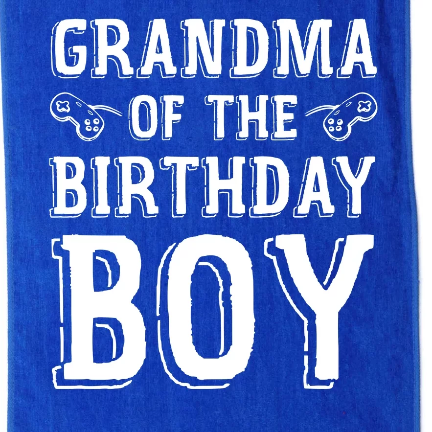 Grandma Of The Birthday Boy Celebration Platinum Collection Golf Towel