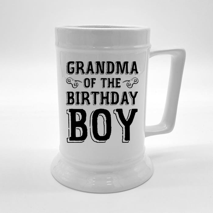 Grandma Of The Birthday Boy Celebration Front & Back Beer Stein