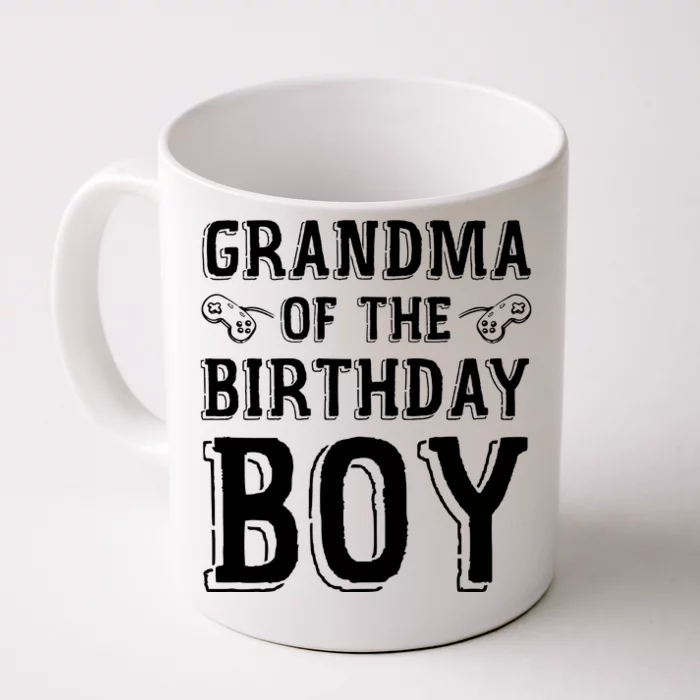 Grandma Of The Birthday Boy Celebration Front & Back Coffee Mug