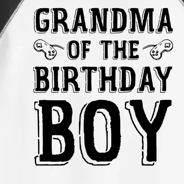 Grandma Of The Birthday Boy Celebration Toddler Fine Jersey T-Shirt