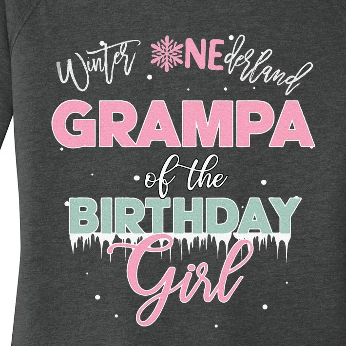 Grampa Of The Birthday Winter Onederland Family Women's Perfect Tri Tunic Long Sleeve Shirt