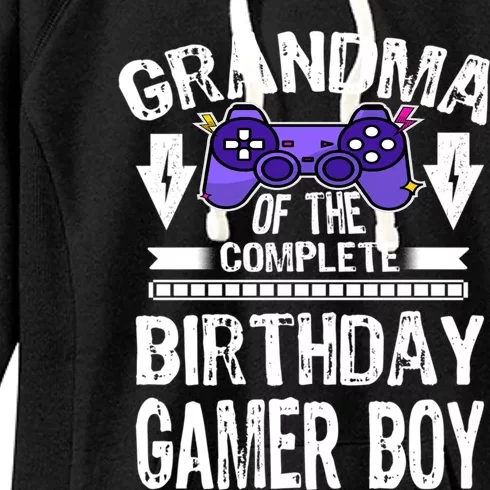 Grandma Of The Birthday Gamer Women's Fleece Hoodie