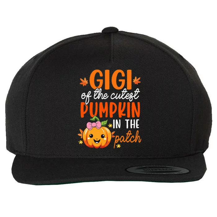 Gigi Of The Cutest Pumpkin In The Patch Thanksgiving Wool Snapback Cap