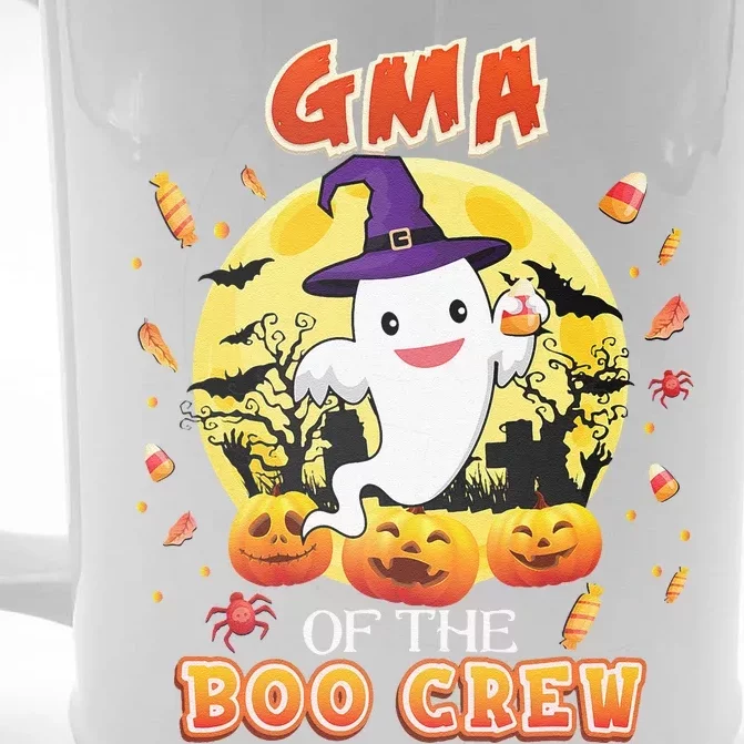 Gma Of The Boo Crew Halloween Cute Ghost Pumpkin Scary Front & Back Beer Stein