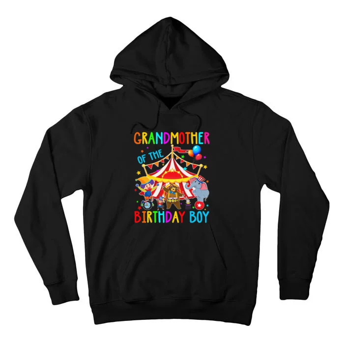 Grandmother Of The Birthday Carnival Circus Themed Bday Tall Hoodie