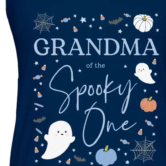 Grandma Of The Spooky One First Birthday 1st Halloween Ladies Essential Flowy Tank