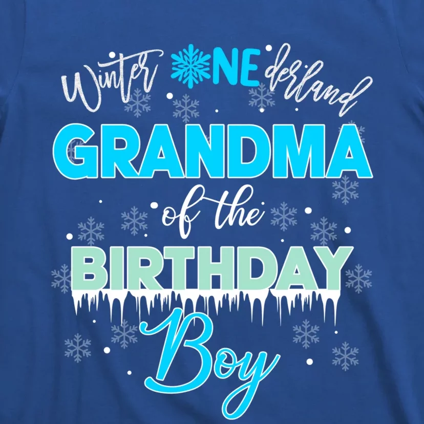 Grandma Of The Birthday Gift Winter Onederland Family Funny Gift T-Shirt