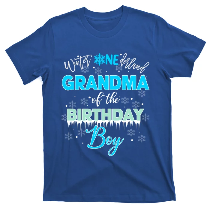 Grandma Of The Birthday Gift Winter Onederland Family Funny Gift T-Shirt