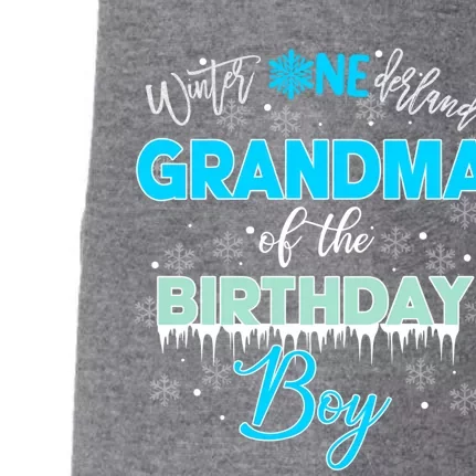 Grandma Of The Birthday Gift Winter Onederland Family Funny Gift Doggie 3-End Fleece Hoodie