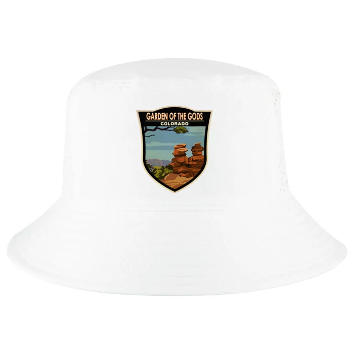 Garden Of The Gods Colorado Landmark Badge Cool Comfort Performance Bucket Hat