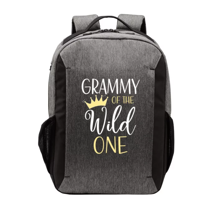 Grammy Of The Wild One First Birthday Matching Family Gift Vector Backpack