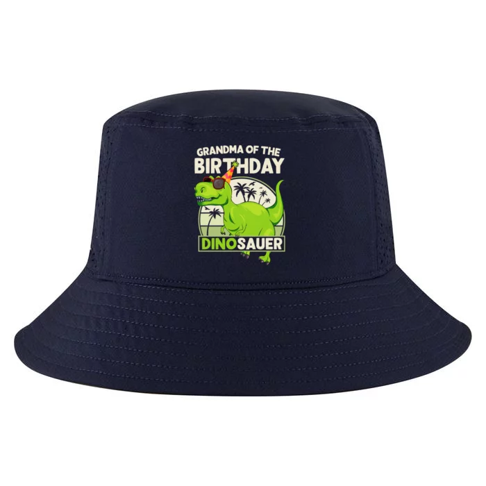 Grandma Of The Birthday Dinosaur Trex Matching Family Great Gift Cool Comfort Performance Bucket Hat