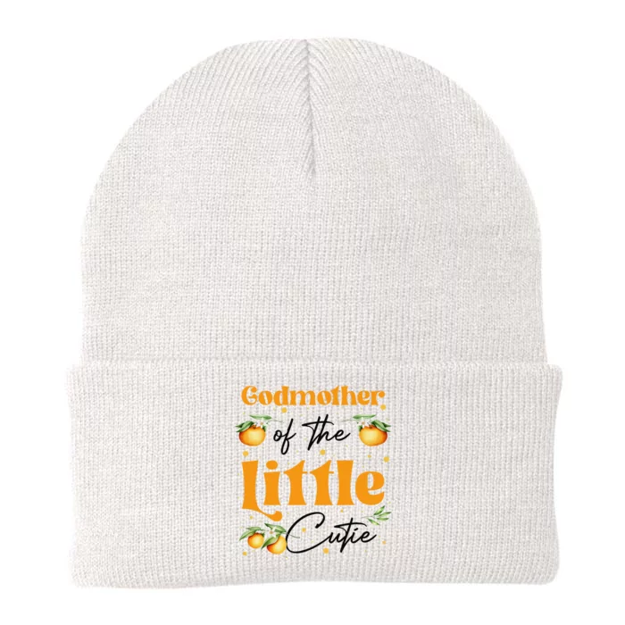 Godmother Of The Little Cutie Clementine Birthday Party Knit Cap Winter Beanie