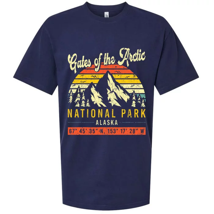 Gates Of The Arctic Vintage Retro Alaska National Park Sueded Cloud Jersey T-Shirt