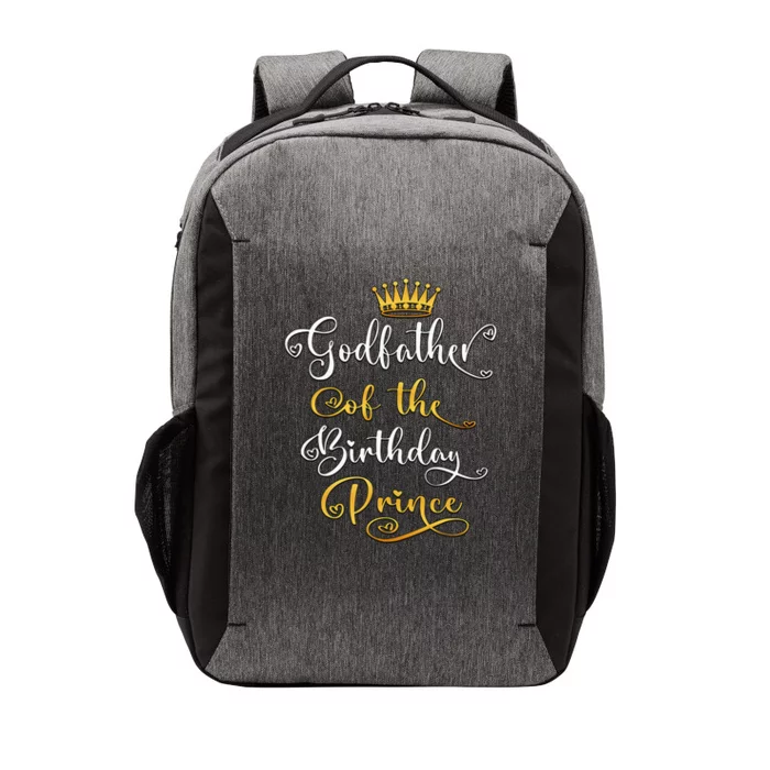 Godfather Of The Birthday Prince Bday Party Vector Backpack