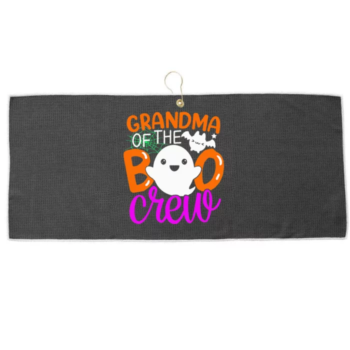 Grandma Of The Boo Crew Halloween Family Matching Large Microfiber Waffle Golf Towel