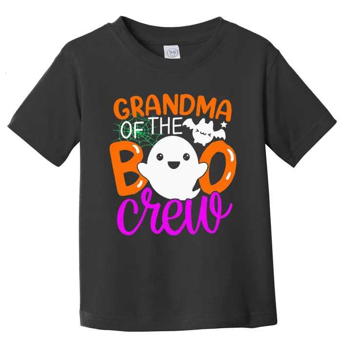 Grandma Of The Boo Crew Halloween Family Matching Toddler T-Shirt