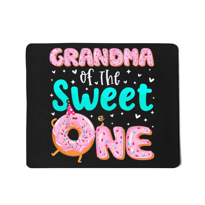 Grandma Of The Sweet One 1st Birthday Donut Theme Family Mousepad