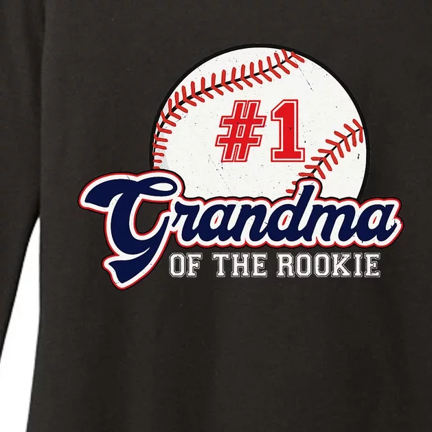 Grandma of the Rookie Rookie of the Year Baseball Nana Womens CVC Long Sleeve Shirt