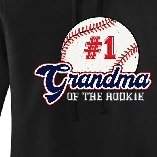 Grandma of the Rookie Rookie of the Year Baseball Nana Women's Pullover Hoodie