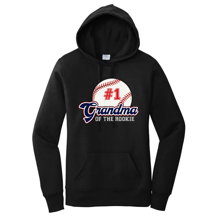 Grandma of the Rookie Rookie of the Year Baseball Nana Women's Pullover Hoodie