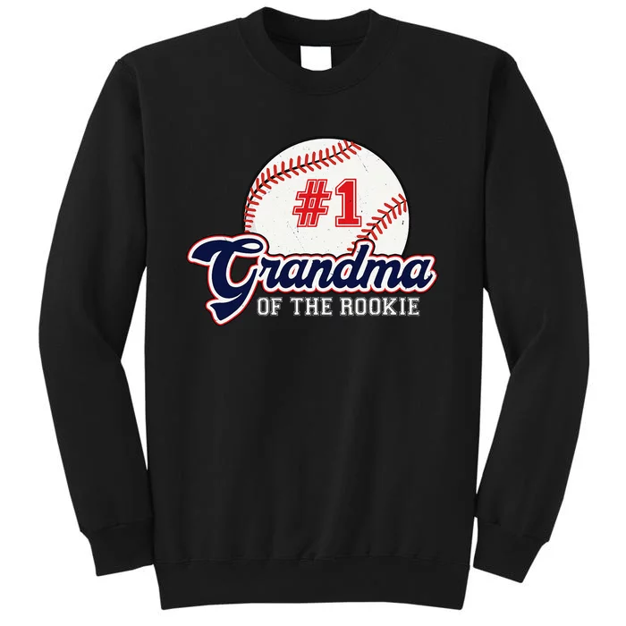 Grandma of the Rookie Rookie of the Year Baseball Nana Tall Sweatshirt