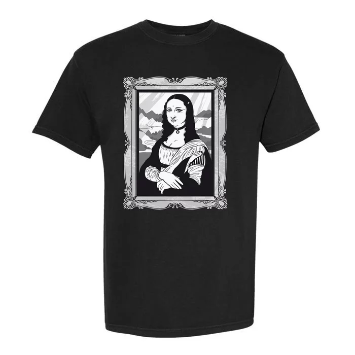 Gothic Mona Lisa Garment-Dyed Heavyweight T-Shirt