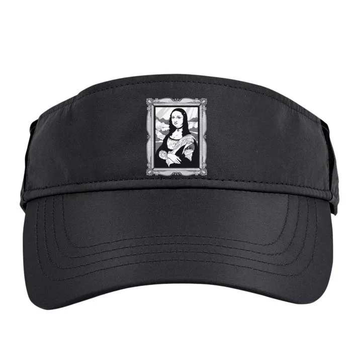 Gothic Mona Lisa Adult Drive Performance Visor