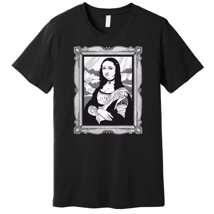 Gothic Mona Lisa Premium T-Shirt