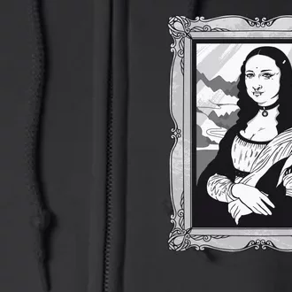 Gothic Mona Lisa Full Zip Hoodie