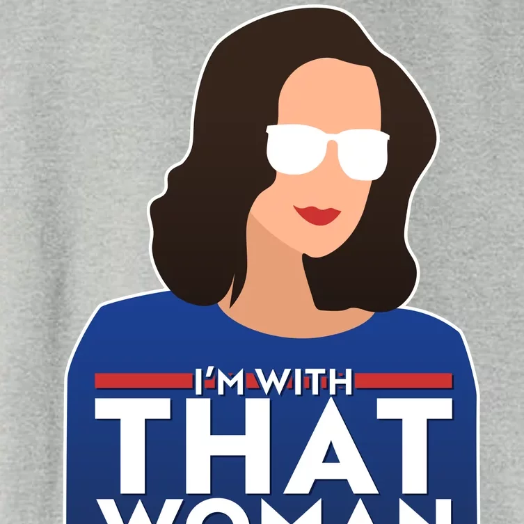 Gov Whitmer I'm With That Woman From Michigan Women's Crop Top Tee