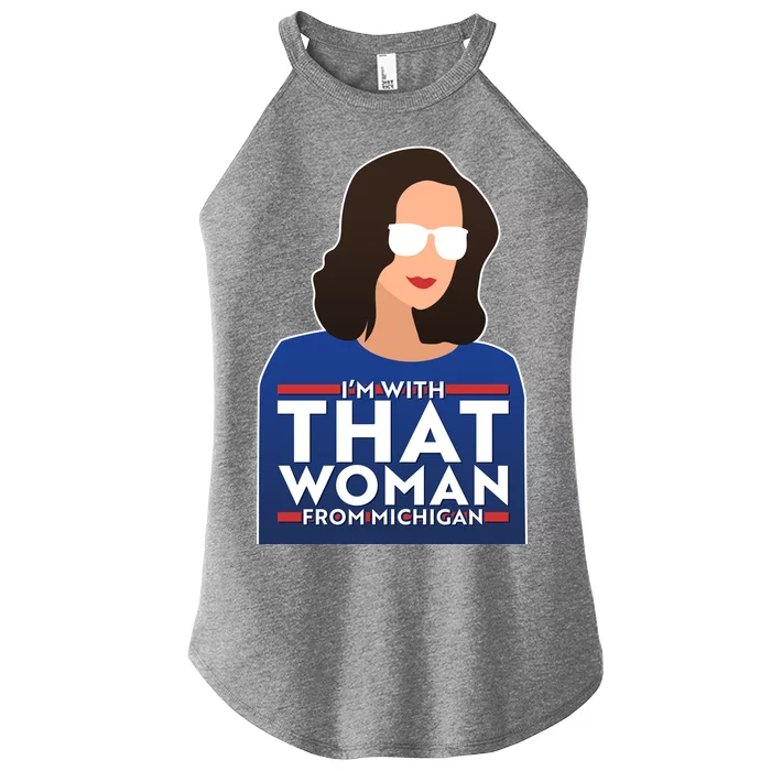 Gov Whitmer I'm With That Woman From Michigan Women’s Perfect Tri Rocker Tank