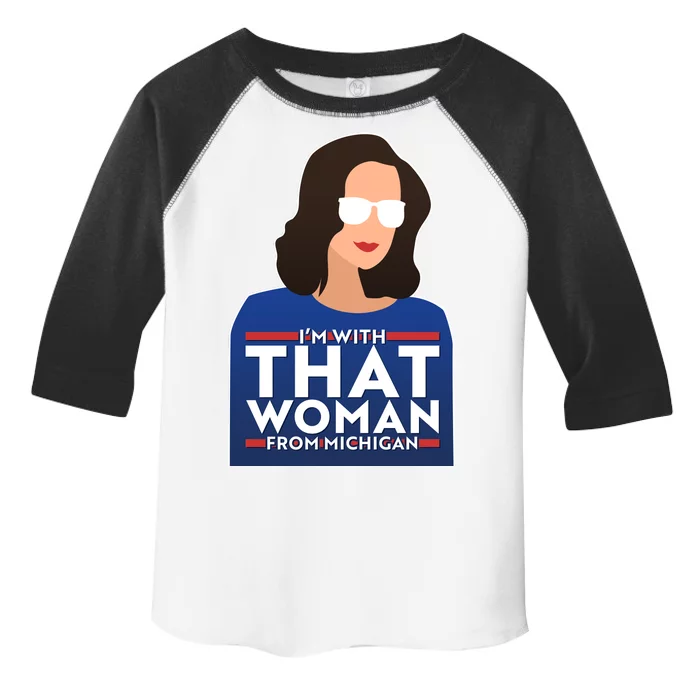 Gov Whitmer I'm With That Woman From Michigan Toddler Fine Jersey T-Shirt