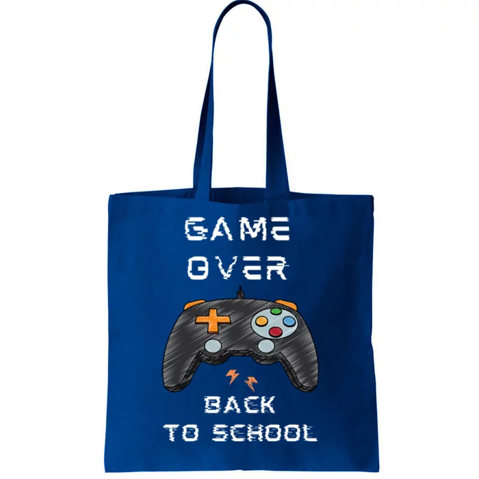 Game OverFunny Video Game Back To School Tee For Gamers Gift Tote Bag