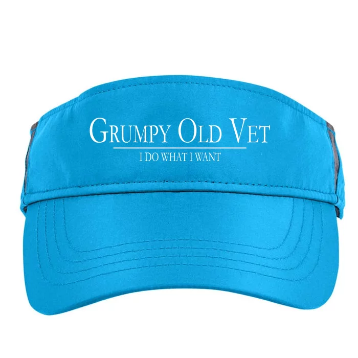 Grumpy Old Vet I Do What I Want Adult Drive Performance Visor