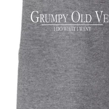 Grumpy Old Vet I Do What I Want Doggie 3-End Fleece Hoodie