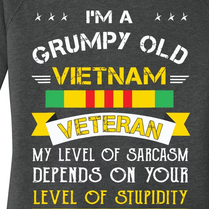 Grumpy Old Vietnam Veteran Women's Perfect Tri Tunic Long Sleeve Shirt