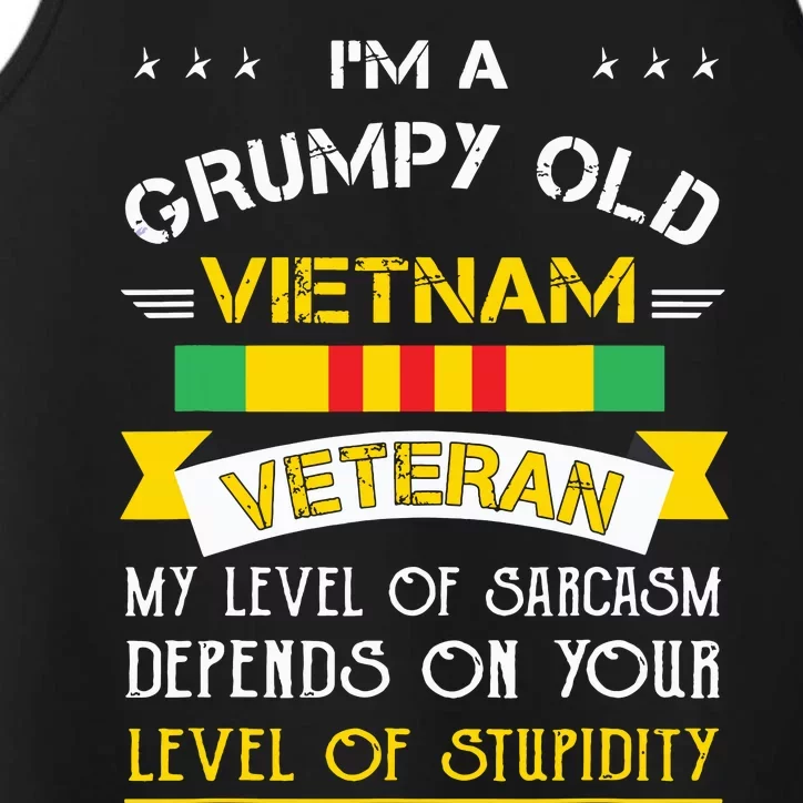 Grumpy Old Vietnam Veteran Performance Tank