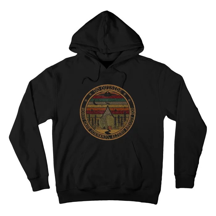 Go Outside Worst Case Scenario Bigfoot You Sasquatch Hoodie