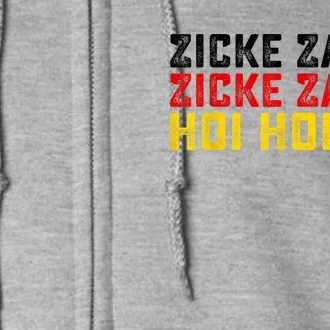 German Oktoberfest Zicke Zacke Zicke Zacke Hoi Hoi Hoi Full Zip Hoodie