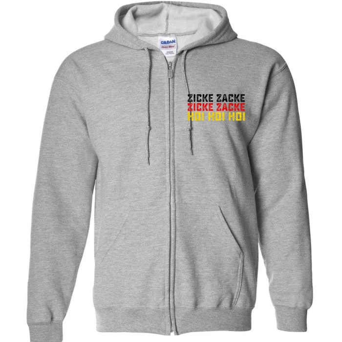 German Oktoberfest Zicke Zacke Zicke Zacke Hoi Hoi Hoi Full Zip Hoodie