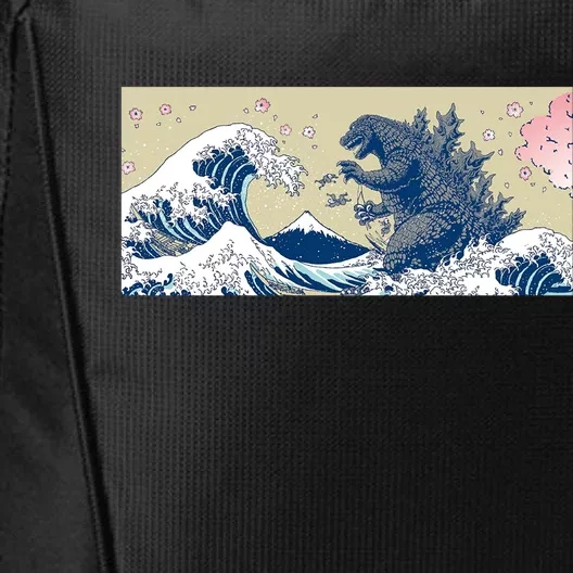 Monster VS the Great Wave Of Kanagaw City Backpack