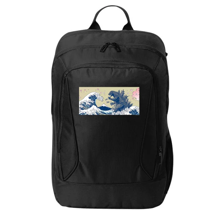 Monster VS the Great Wave Of Kanagaw City Backpack