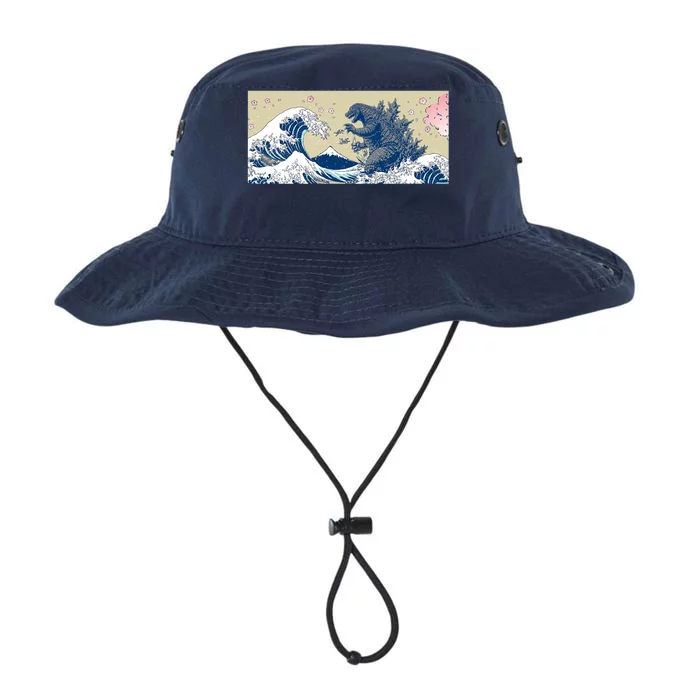 Monster VS the Great Wave Of Kanagaw Legacy Cool Fit Booney Bucket Hat